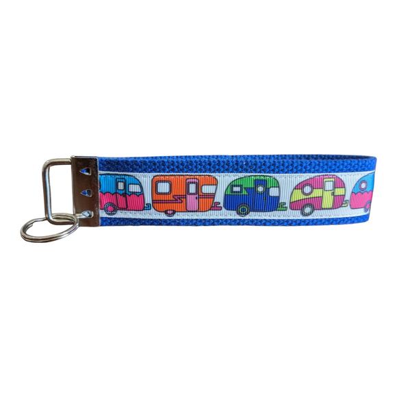 RV Camper Keychain Wristlet Handmade Key‎ FOB Camping Adventure Travel Trailer - Picture 3 of 6